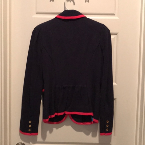 Lilly Blazer - navy with pink trim - Picture 2 of 5